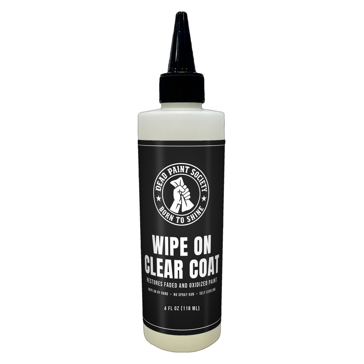 Dead Paint Society Wipe On Clear Coat 4 fl oz bottle for faded car paint