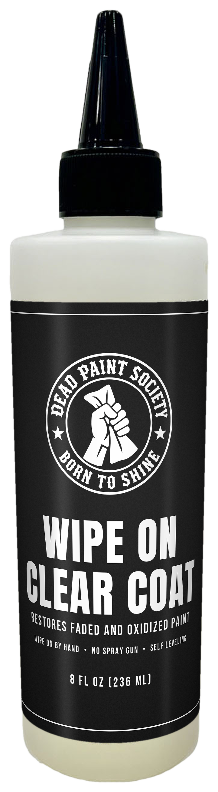 Dead Paint Society Wipe On Clear Coat 2-Pack, two 4 fl oz bottles